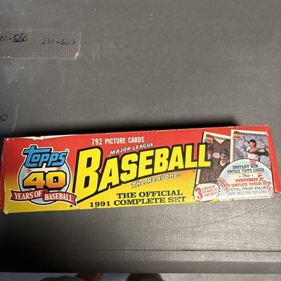 1991 Topps Baseball 40Th Anniversary Complete Set | eBay
