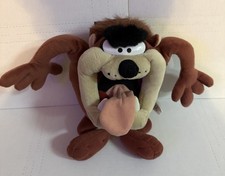 1998 Vintage Tazmanian Taz Devil Looney Tunes Warner Bros Stuffed Plush