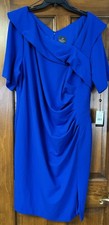 Adrianna Papell Women's Wrap Front Crepe Dress Size 22W