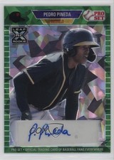 2021 Leaf Pro Set Metal 1989 Green Crystals 3/5 Pedro Pineda #PA-PP1 Auto h7i