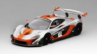 1:43 Truescale Mclaren P1 Gtr #13 Silver & Orange 2015 TSM430124 Modellbau