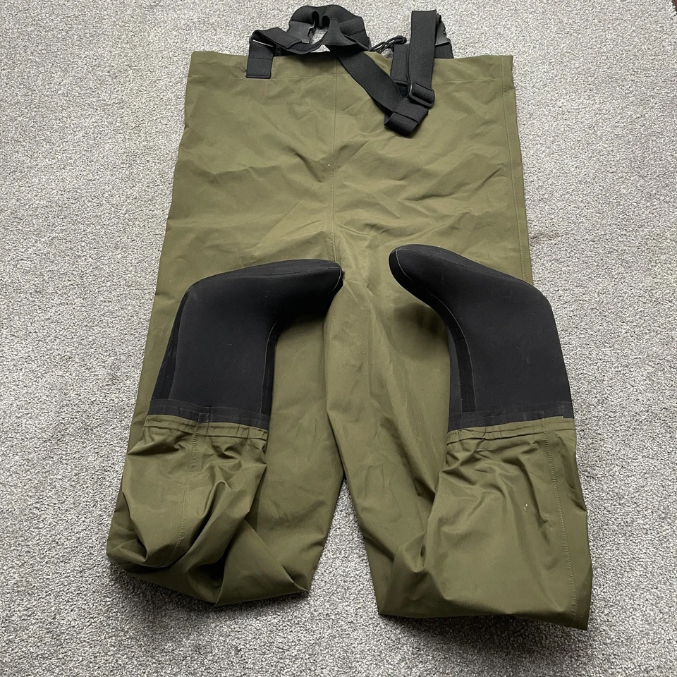 Botines de neopreno Orvis Pecho Vadeadores Talla Pequeña Medias Oliva Nylon Shell Foto 4 de 4