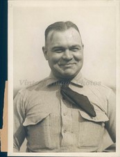 1923 Photo Captain WF Breidster Cadet Big Guns Giant Artillery Baltimore MD