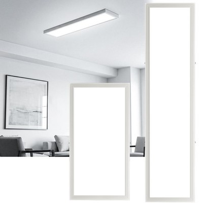 LED Panel Deckenlampe Deckenleuchte Ultraflach 60x30cm 100x25cm Einbau Lampe