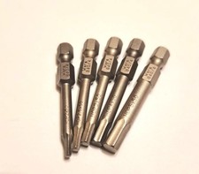 Wera 50mm Hex Plus 2, 2.5, 3, 4, 5 Screwdriver Bit 1/4" Hex 5pcs