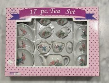 Vintage 1998 Children s 17 Piece Tea Set Fine Porcelain New