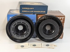 Lot of 7 Airequipt Circular Magazines Slide Trays w/ 3 Adapter Sprockets