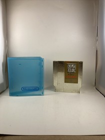 Cartucho dorado y estuche de almacenamiento azul Nintendo NES the Legend of Zelda