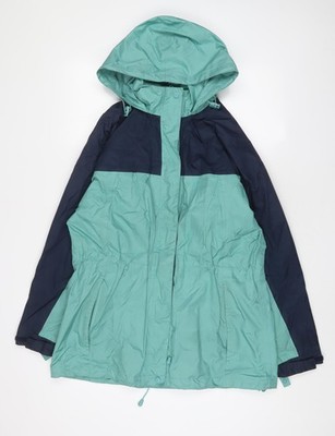 Being Casual Damen Jacke Mantel blau Größe 14 Reißverschluss