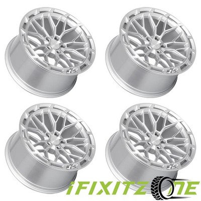 Dolce Magari 20X10 5X114.3 +35mm Gloss Silver Machined Face 20 Inch Rim SET OF 4