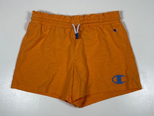 Champion Lounge Shorts Girls XL 14/16 Orange Pull On Athletic Casual Soft Knit