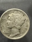 1917 Mercury Dime, Nice Details, 99c Shipping