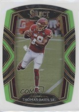 2020 Panini Select Club Level Neon Green Prizm Die-Cut Thomas Davis Sr #221 09tu