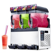15L x 3 Tank Commercial Slushy Machine Margarita Smoothie Frozen Drink Maker