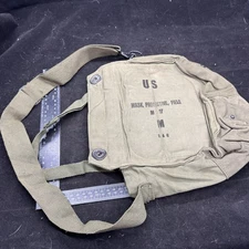1960s US Army Military M17 Protective Mask Field Bag