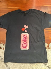 diet coke valentine’s day tee shirt size large