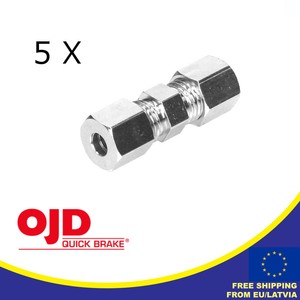 5 X Brake Line Compression Fitting Connector 3 16 4 75 Mm Ebay
