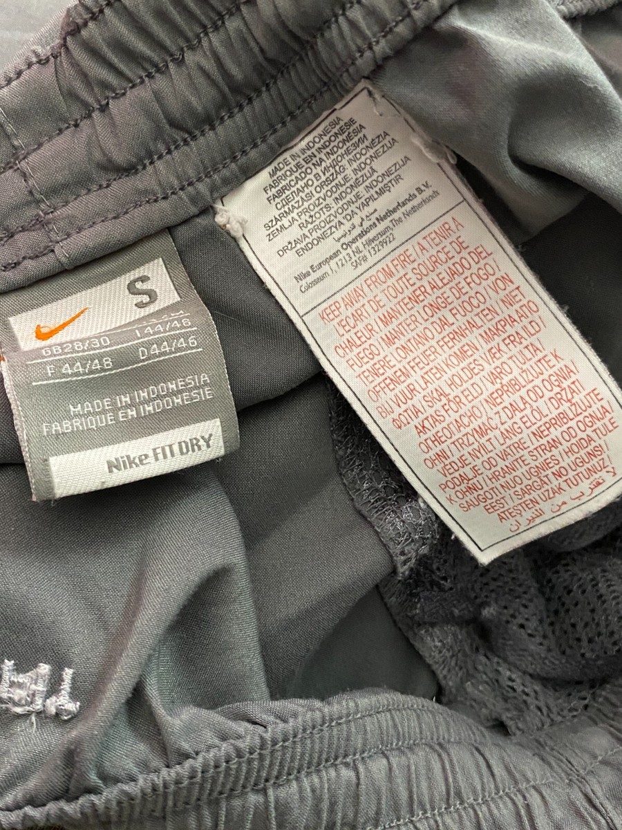 Y2K Nike Vintage Men's Buggy Track Pants - S Gray Drawstring