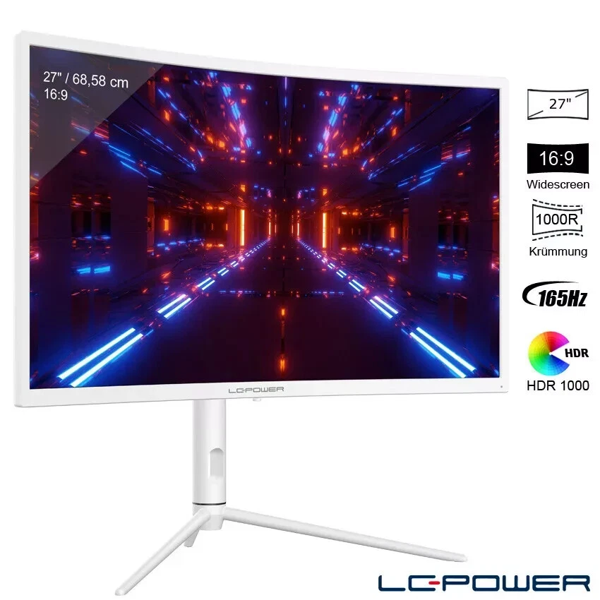 LC-Power LC-M27-QHD-165-C-K Computerbildschirm 68,6 cm (27 Zoll)