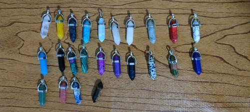 New Natural Healing Gem Lapis Opal Crystal Stone Pendants For The Men/Women Gift - Imagen 10 de 13