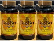 3 BIOBEE Anti-inflammatory Apitoxin Arthritis Pain Reducer Bee Powder 60 Capsule