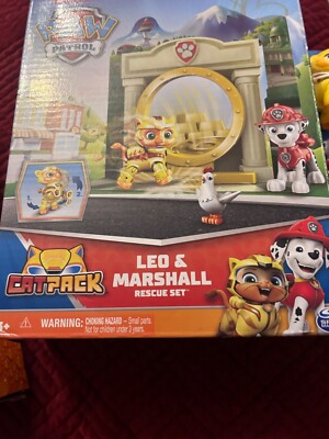 Paw Patrol Leo Cat Pack Rescue Set Figures 