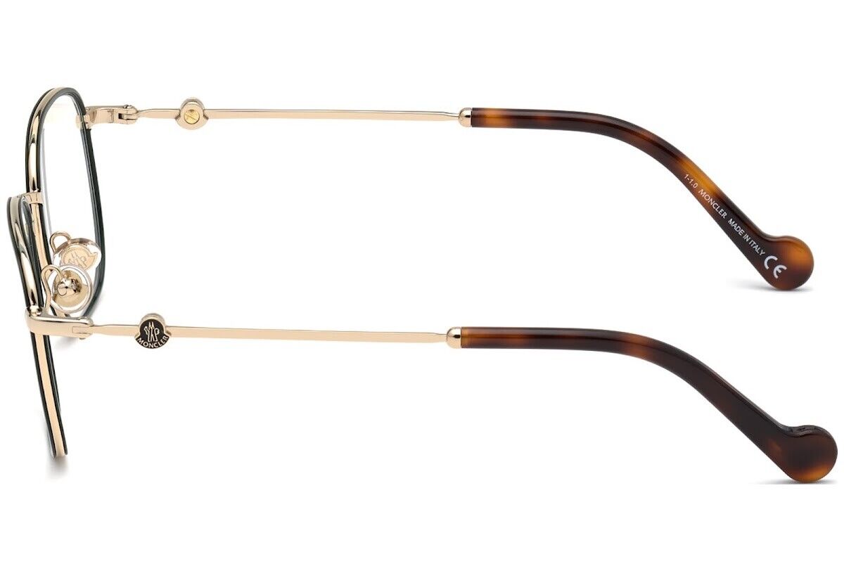 Moncler ML5108 032 Gold Round Metal Optical Eyeglasses Frame