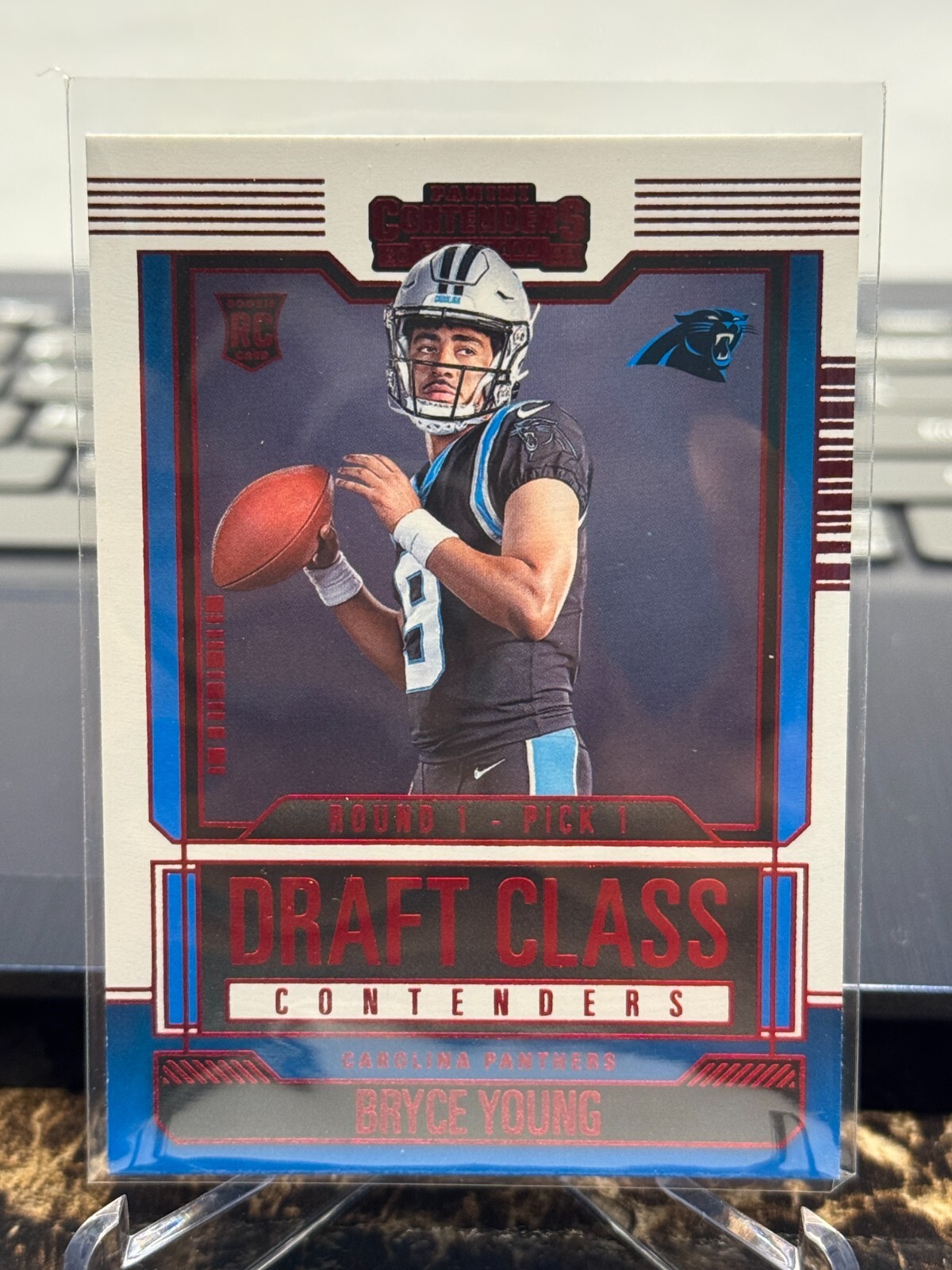2023 Panini Contenders Draft Class Red Foil Bryce Young #3 RC Rookie Panthers