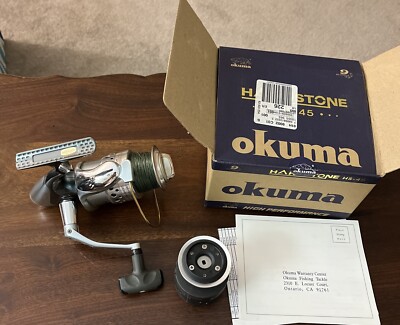 Okuma Spinning reel Hardstone HS-45 High Performance Original Box EUC