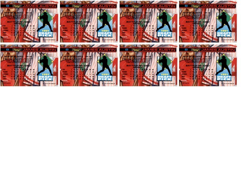 (8) 1992 Stadium Club Dome 8 James Austin Montreal Expos Card Lot eBay