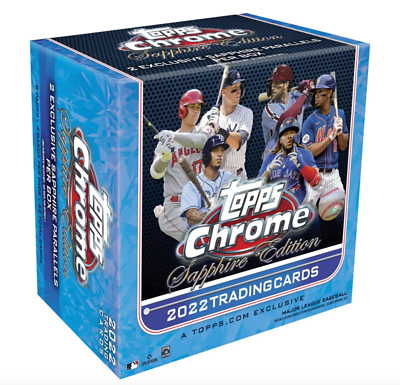Topps Chrome Sapphire MLB 2022/23 Bundle – 3 Box Set with 1000+