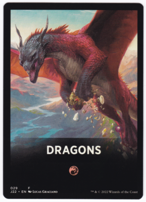 マジック：ザ・ギャザリング 2022 Magic: The Gathering MTG Jumpstart 2022 Theme Card Token Dragons #029 PLAYSET 4x x4 | eBay