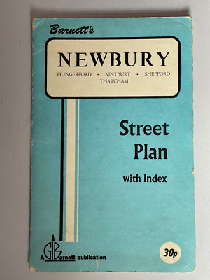 Vintage Barnetts Newbury Street Plan with Index
