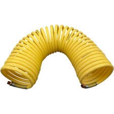 CARQUEST Nylon Coil, 3/8" x 50', 1/4" NPT Swivel Fittings, Yellow CPE31566
