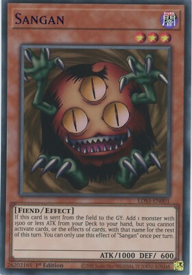 Yugioh Sangan LDS3-DE001 BLAU Ultra Rare 1. Auflage NM