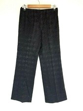 Vintage Pants 12 Black Straight Leg Zips in Back