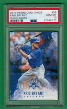 2017 PANINI DIAMOND KINGS KRIS BRYANT SUNGLASSES VARIATION #55 PSA 10 GEM MINT