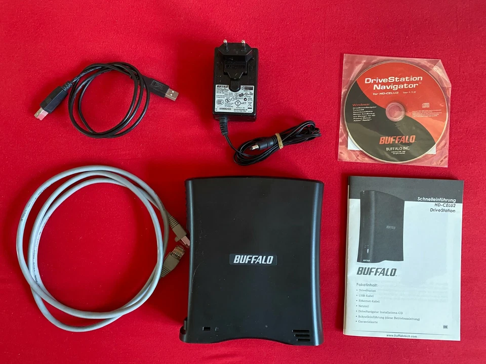 Buffalo HD-CELU2 DriveStation - USB-/LAN-Festplatte 1 TB