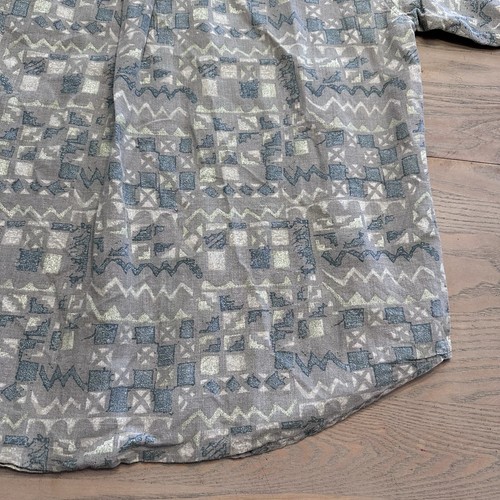VTG 90s Bugle Boy Abstract Geometric Shirt Mens XL Button Up Short Sleeve Ramie - Picture 16 of 17