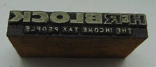 Printing Letterpress Printers Block H&R Block The Income Tax People 