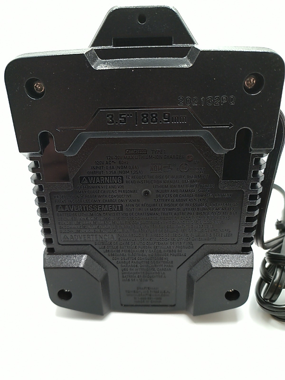 CRAFTSMAN CMCB100 V20 V12 12V/20V MAX 12 & 20Volt LiIon