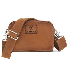 ARIAT Gwen Brown Leather Belt Bag