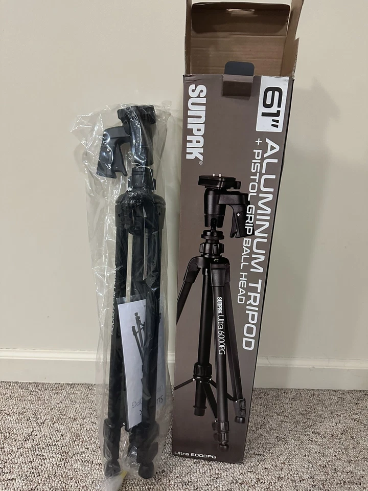 Sunpak - PlatinumPlus Ultra 6000PG 61" Tripod - Black - Image 2 of 2