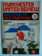 1976/77 Manchester United v Sundeland 1st Division