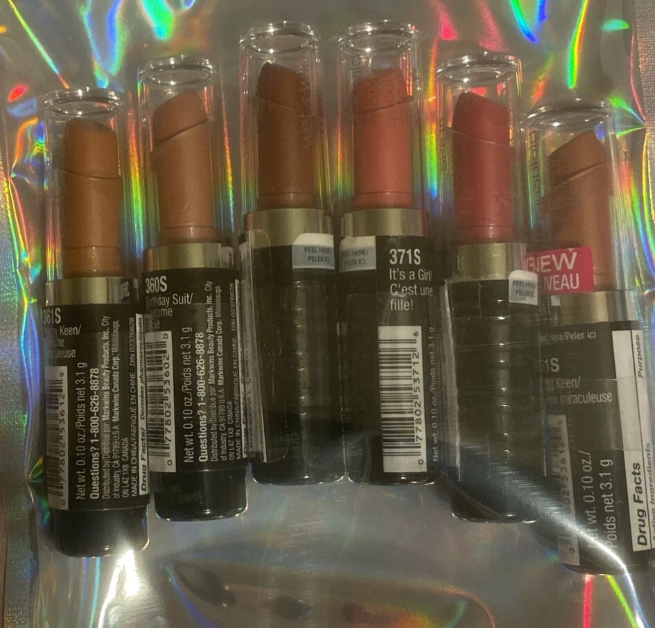 💄WETnWILD maquillaje VARIEDAD LÁPIZ LABIAL paquete de cosméticos L@@K NiceLot ENVÍO GRATUITO RÁPIDO🫦 Foto 3 de 4