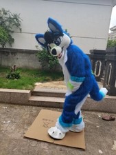 Fursuit Long Haired Lion Mascot Party Costume Walking Halloween Set cosplay 248