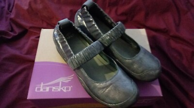 NICE Dansko 2710970200 Chrissy Pewter Mary Jane Loafers Women's Euro 39