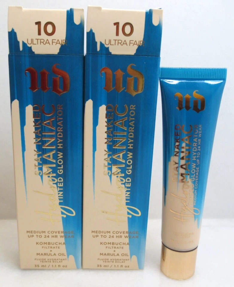 URBAN DECAY STAY NAKED HYDROMANIAC HIDRATADOR DE BRILHO COLORIDO 10 ULTRA JUSTO 1,1 OZ 2PC - Imagem 4 de 4