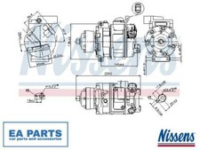Compressor, air conditioning for LAMBORGHINI AUDI VW NISSENS 89418