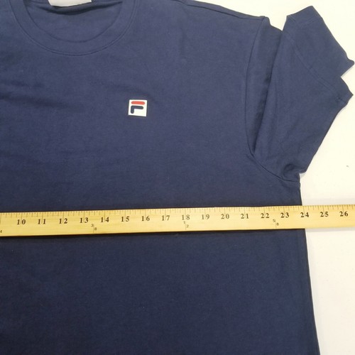 Fila Apex T Shirt Men Size Large Blue NEW Relaxed Box Tee Short Sleeve - Picture 6 of 23